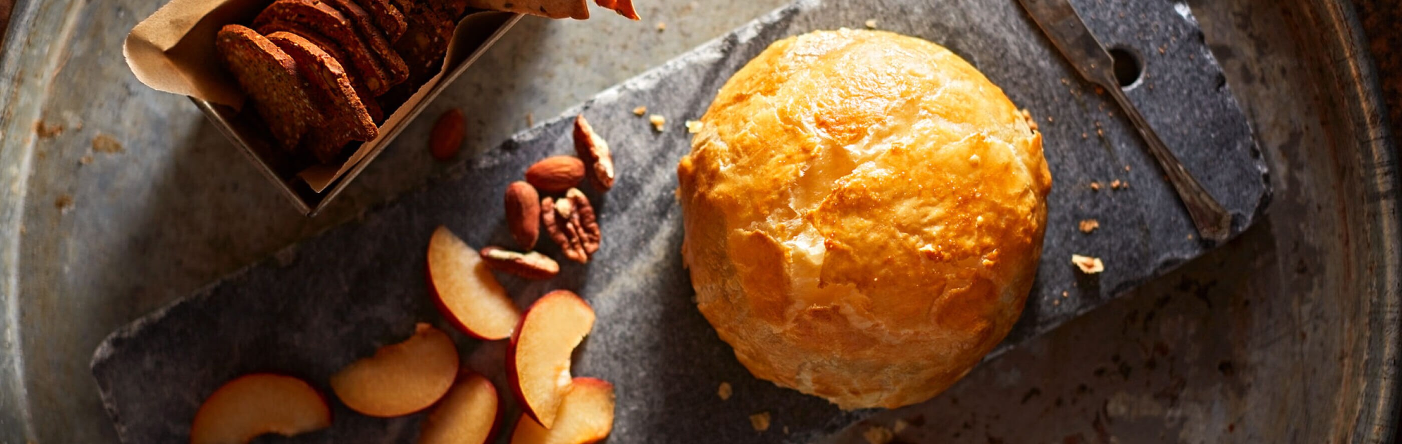 Baked goods on a countertop