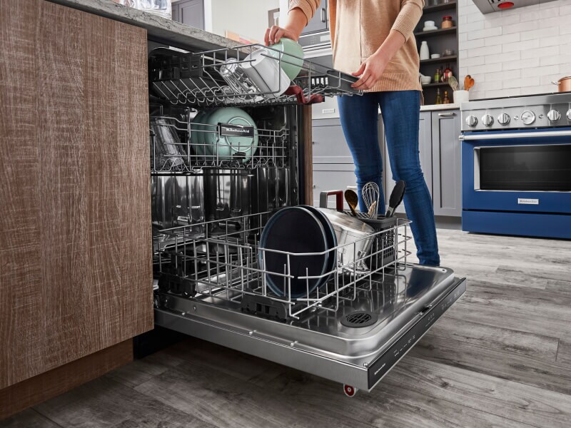 Open KitchenAid® Dishwasher with FreeFlex™ Third Rack Open KitchenAid® Dishwasher with FreeFlex™ Third Rack