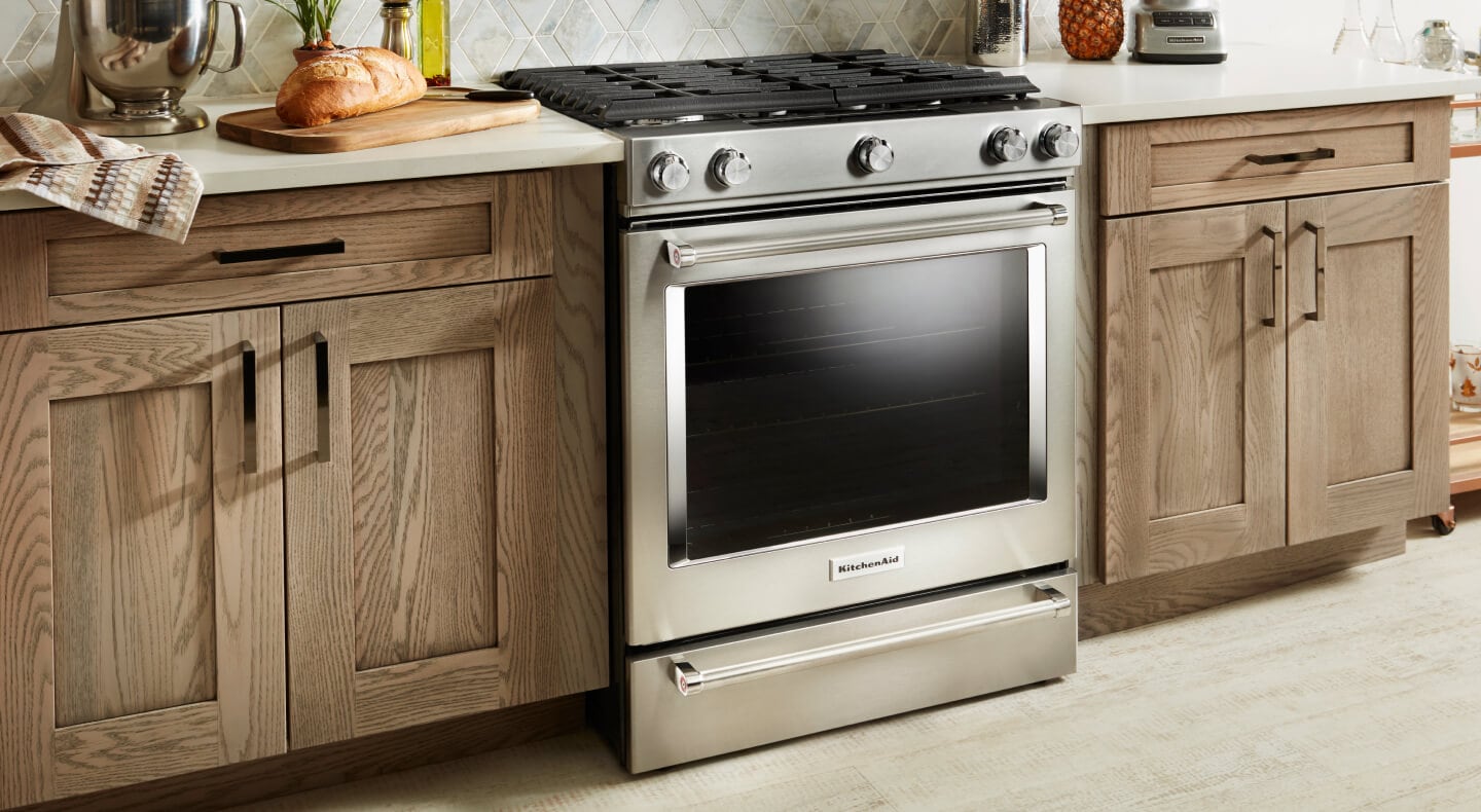 KitchenAid® Gas Slide-In Convection Range