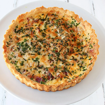 Homemade quiche