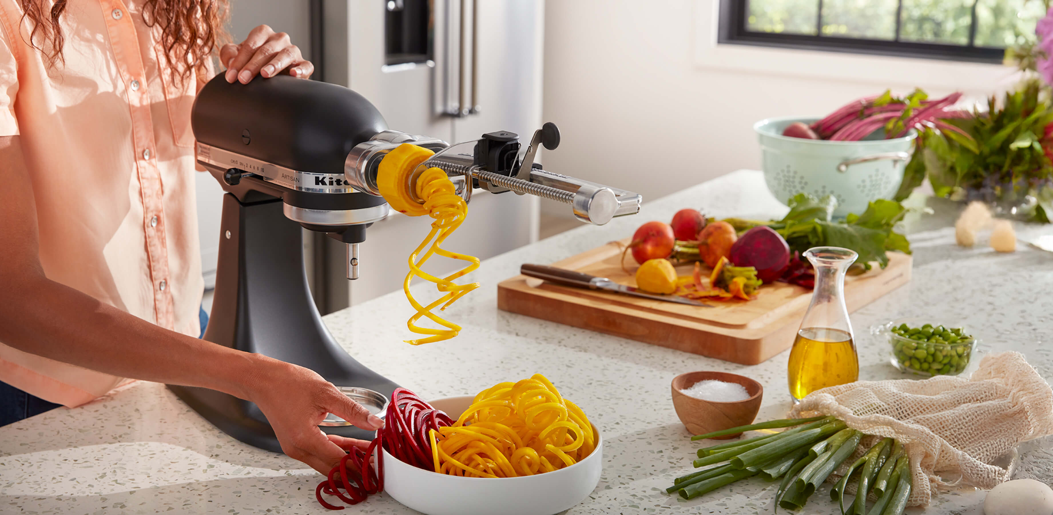KitchenAid® stand mixer.