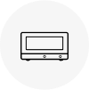 A countertop oven icon