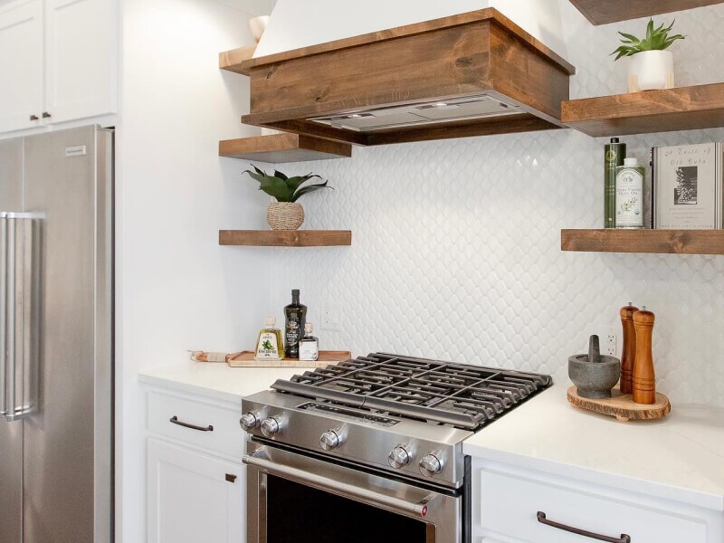 A white color scheme in a kitchen with KitchenAid® appliances
