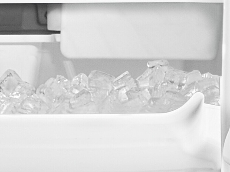 Close-up of ice in an ice maker 