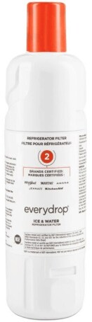 A bottle of an everydrop® ice and water filter.