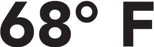 68º Fahrenheit