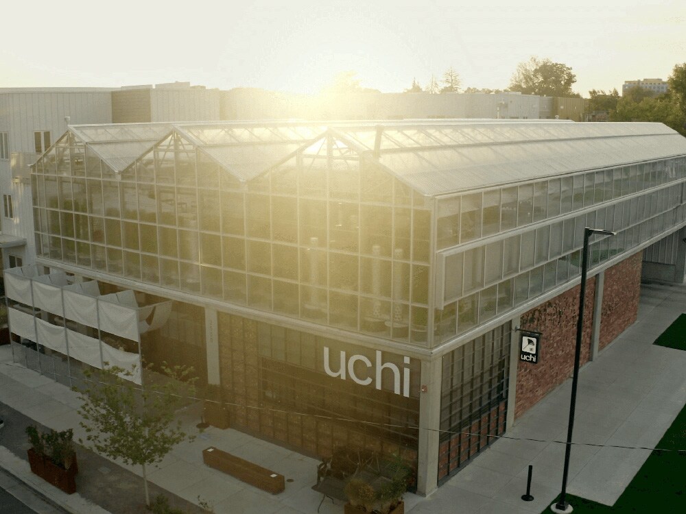 The exterior of Uchi, the James Beard Award-winning Japanese restaurant.