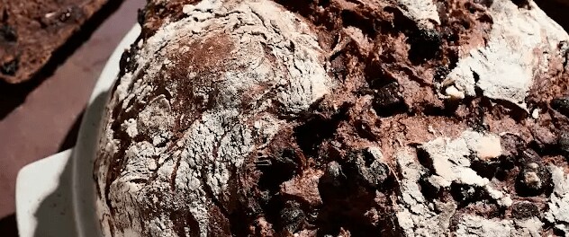 Chocolate Cherry Rye Bread