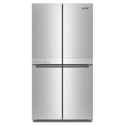 KitchenAid® 4-Door Refrigerator with PrintShield® Finish