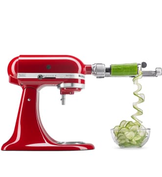 Veggie spiralizer attachment