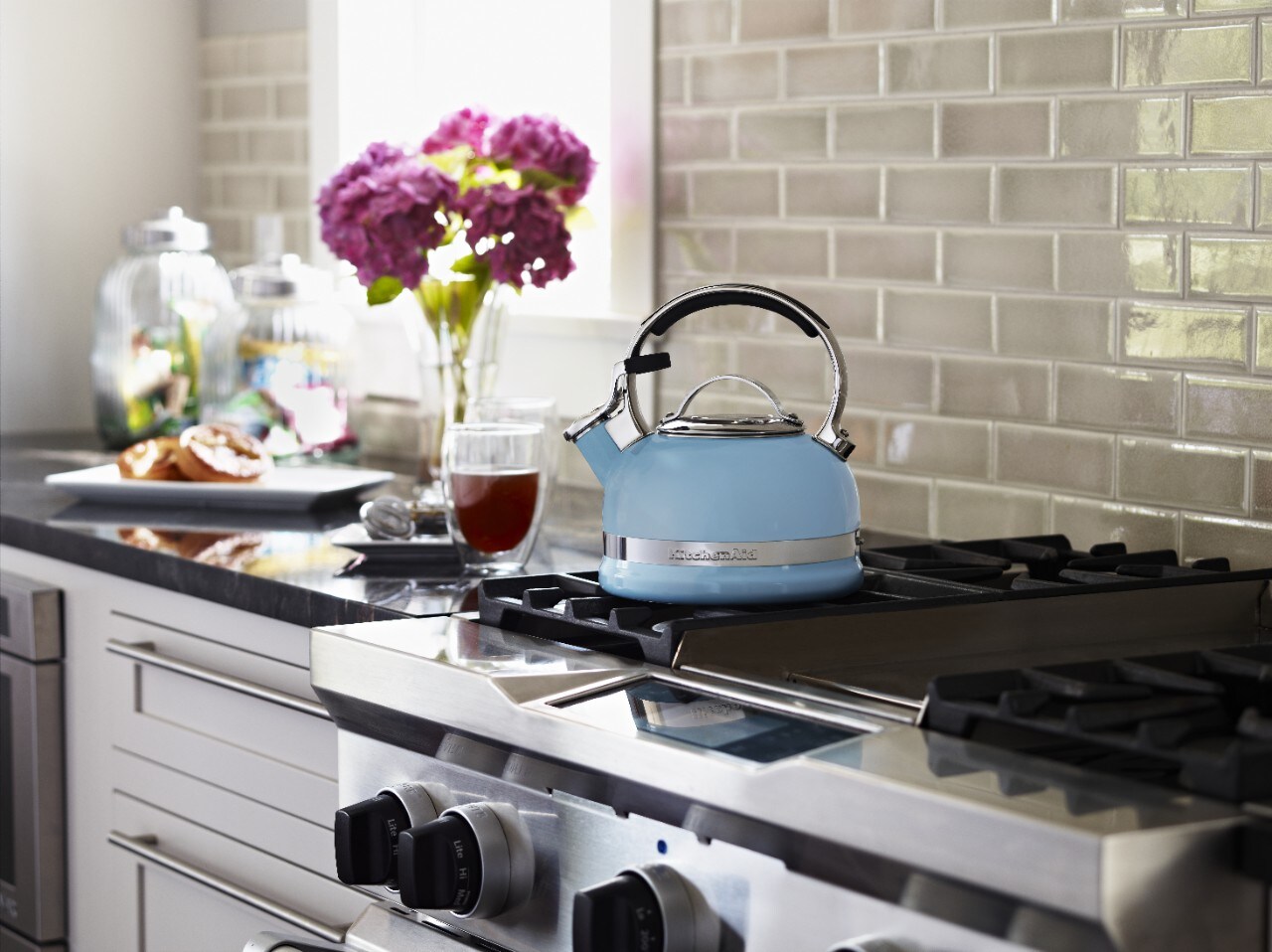 Use a stove top kettle for your favorite hot beverages. Use a stove top kettle for your favorite hot beverages.