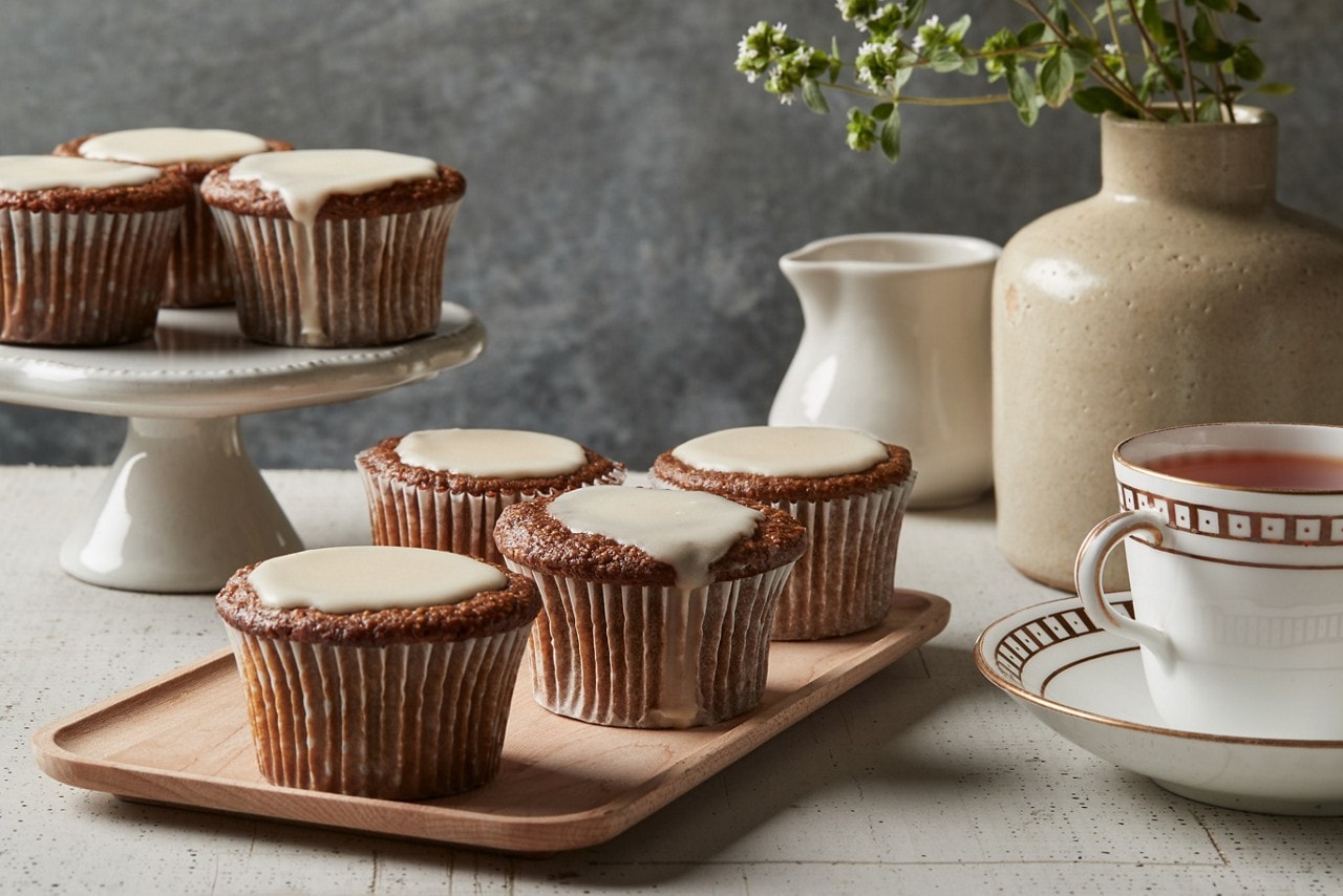 Make Molasses-Buttermilk Cornbread Muffins with a Salty Maple Glaze with this easy recipe.
