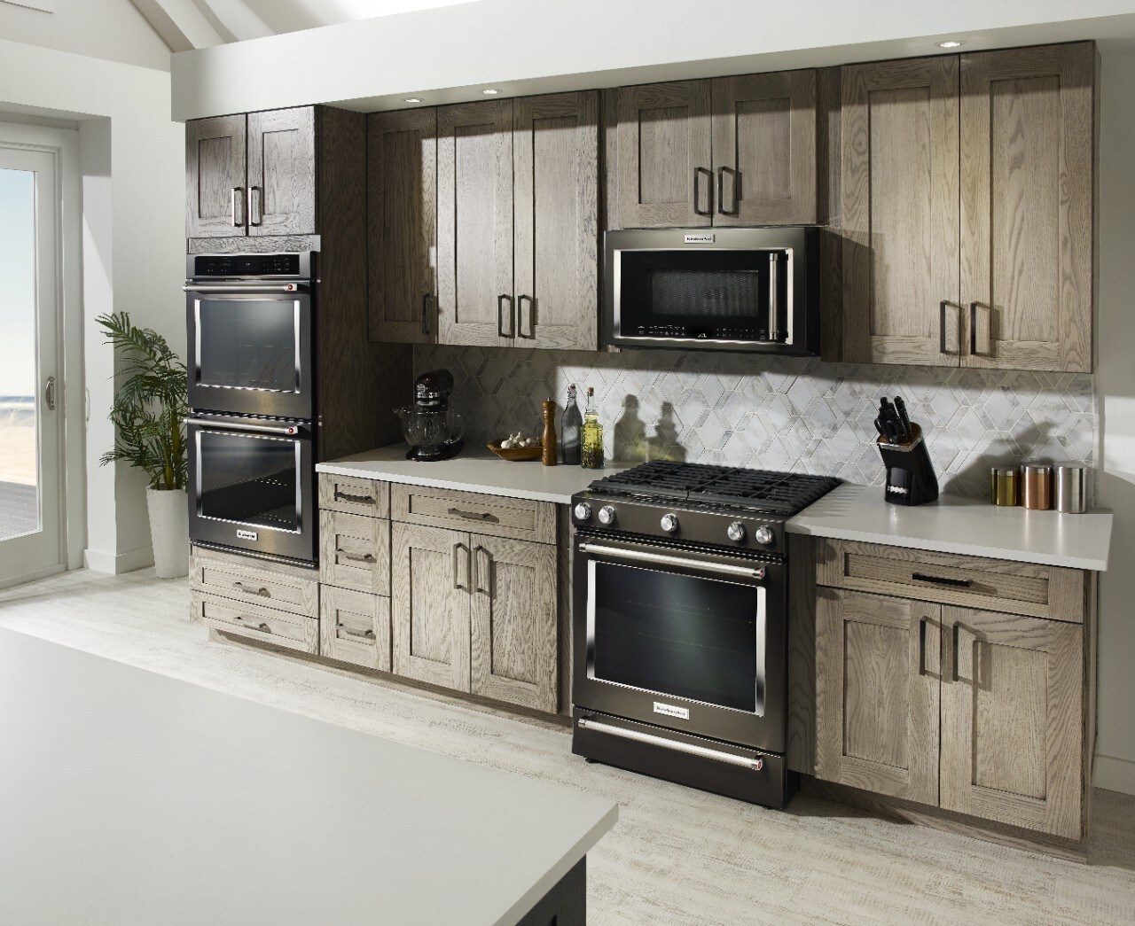 kitchen aid over stove microwave