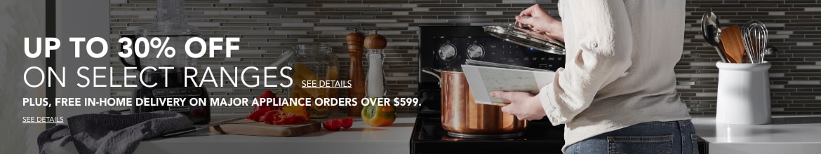 Up to 30% off on select ranges