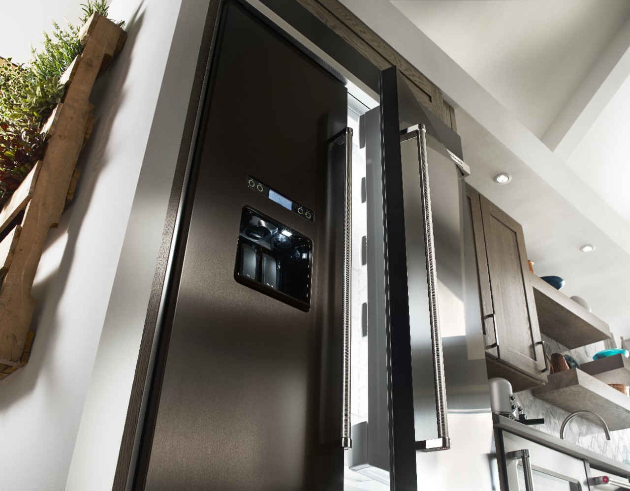 Get a French Door built-in fridge from KitchenAid. Get a French Door built-in fridge from KitchenAid.