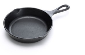 Cast iron pan.