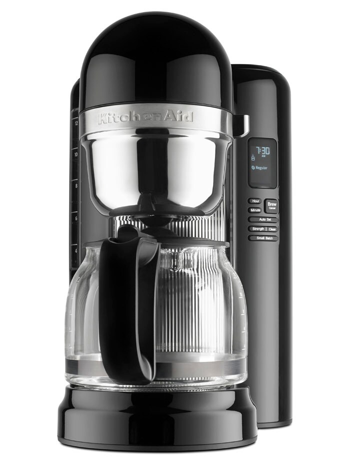 The KitchenAid® 12-Cup Coffee Maker with One Touch Brewing. The KitchenAid® 12-Cup Coffee Maker with One Touch Brewing.