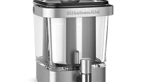 Brushed Stainless Steel 38 oz Cold Brew Coffee Maker