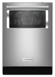 44 dBA Dishwasher with Window and Lighted Interior Black Stainless