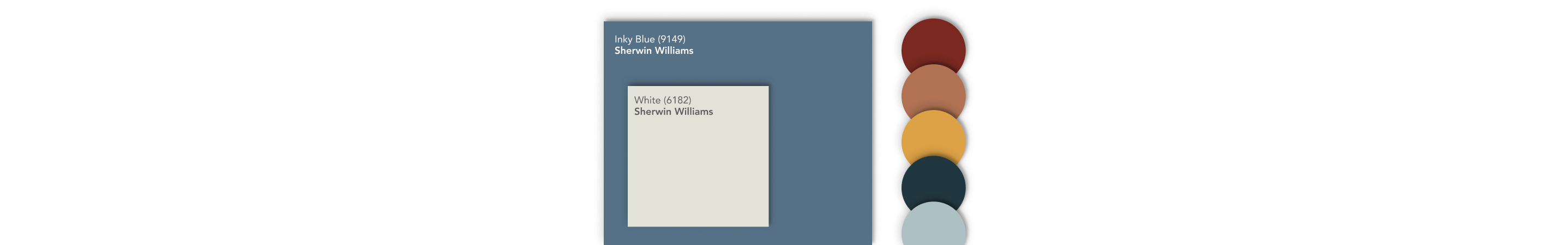 An assortment of different paint swatches and colors. 