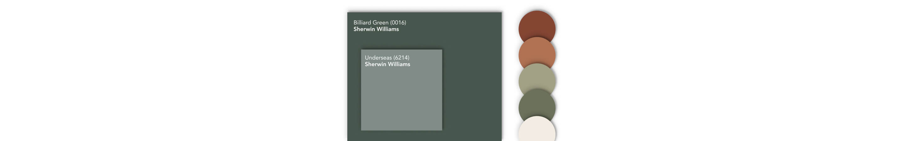 An assortment of different paint swatches and colors. 