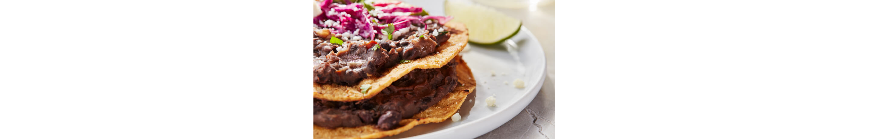 Black Bean Tostada.