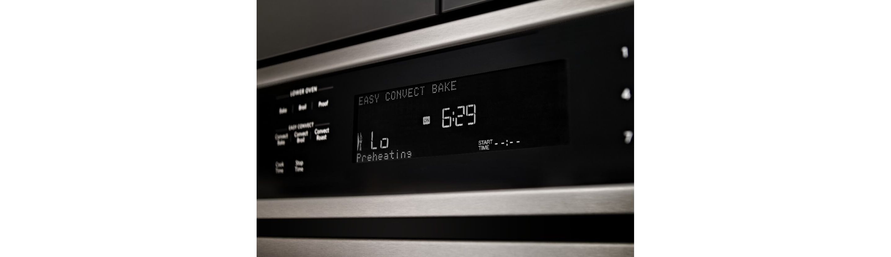 The display panel of a KitchenAid® Wall Oven.