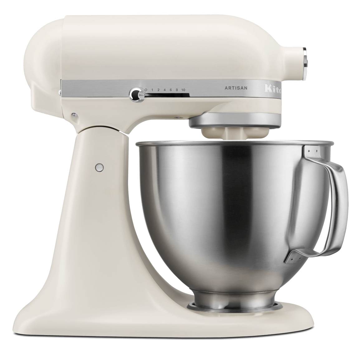 Porcelain White-colored tilt-head Stand Mixer.