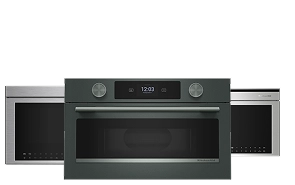 A collage of KitchenAid® built-in microwaves
