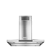 A stainless steel ventilation hood