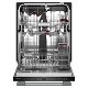 A three rack KitchenAid® dishwasher.