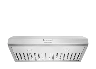 A KitchenAid® 36" Commercial-Style Under-Cabinet Range Hood System