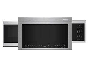 A collage of KitchenAid® Microwave Hood Combinations 