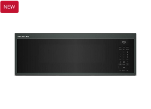A KitchenAid® Smart Low Profile Microwave Hood Combination with Dual Fan Ventilation. 