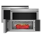 A collection of KitchenAid Microwaves. 