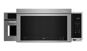 A collage of KitchenAid® Multifunctional Microwaves. 