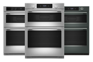 Two KitchenAid wall ovens.