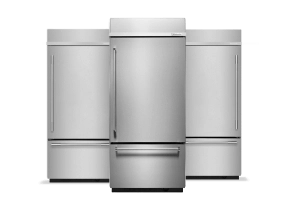 A collage of KitchenAid® Bottom Freezer Refrigerators