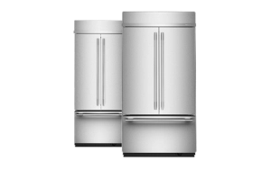 A collage of KitchenAid® French Door Refrigerators