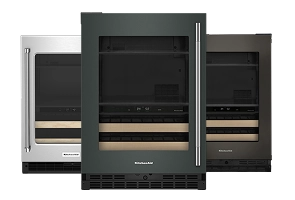 Multiple KitchenAid® beverage centers in a row