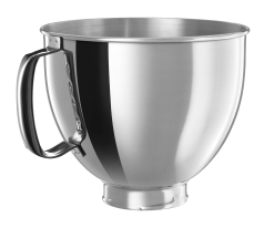 KitchenAid® polished stainless steel bowl for tilt-head stand mixers.