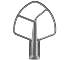 KitchenAid® silver-coated flat beater.
