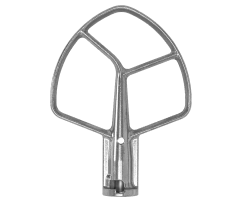KitchenAid® silver-plated flat beater.