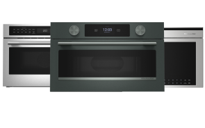 A collage of KitchenAid® Built-In Microwaves. 