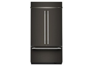 A KitchenAid® 42" Built-In French Door Bottom Mount Refrigerator with Platinum Interior
