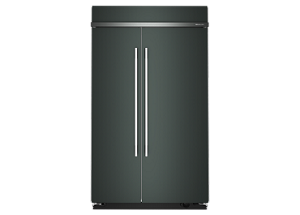 A KitchenAid® 48" Built-In Side-by-Side Refrigerator with Platinum Interior