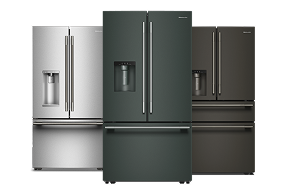 A collage of KitchenAid® French Door Refrigerators