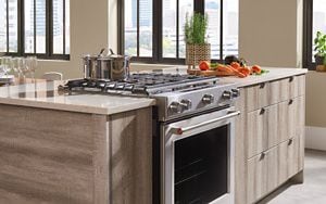 Built in gas range oven top