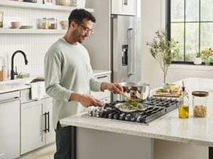Gas stove top for island store