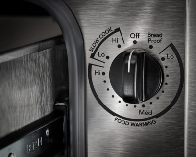Warming drawer dial settings
